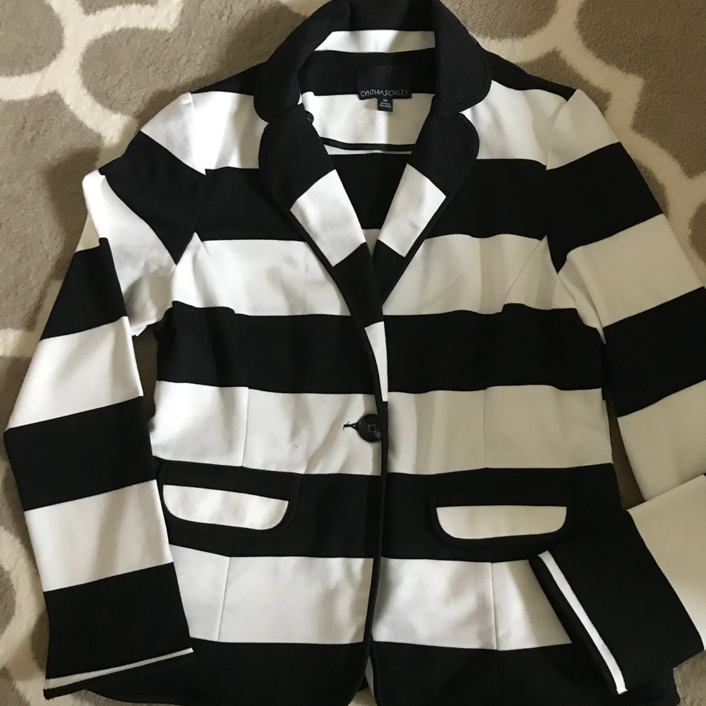 Cynthia Rowley Stripe Blazer